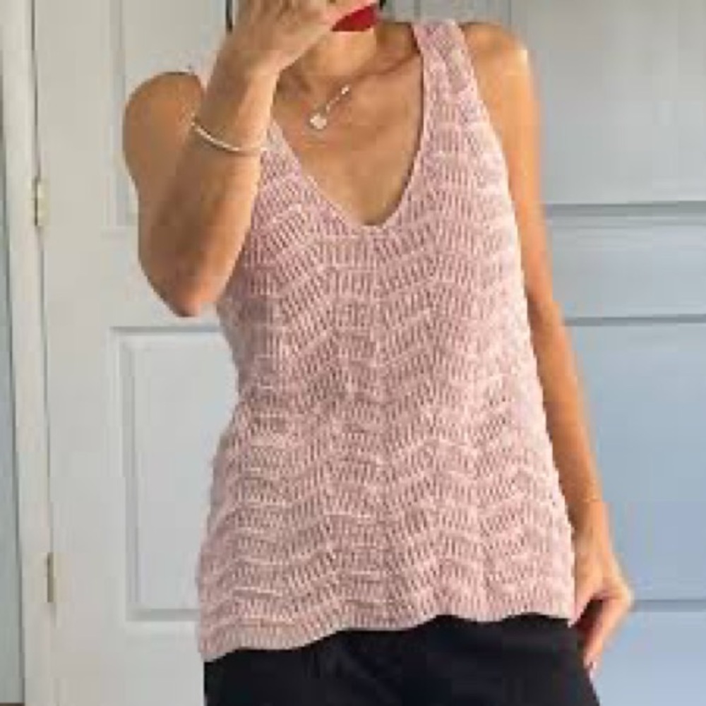 MADEWELL CROCHETED TANK SWEATER     NWT